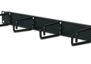 1U Horizontal Cable Organizer Black