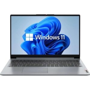 Lenovo Notebook IdeaPad 1 15IAU7 Intel Core i3 1215U 15.6" FHD (1920x1080) Non Touch 8GB Soldered DDR4 256GB M.2 SSD 11ac 2x2 + BT5.1 Cloud Grey Windows 11 Home 1 Year Carry In